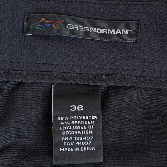 Greg Norman Shorts Mens 36 Navy Blue Zip Pockets Performance Golf Travel Preppy - Picture 2 of 8